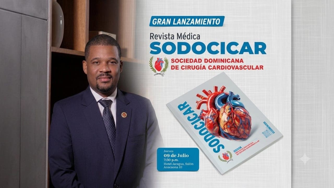 Sociedad Dominicana de Cirugía Cardiovascular lanzará su revista científica oficial en apuesta a la vanguardia médica y educativa